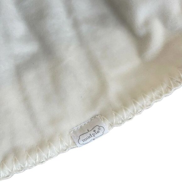 Mud Pie Lovey Pink Hippo Sherpa Wood Ring Baby Comfort Toy Blanket Cozy Plush - Picture 5 of 7